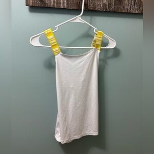 Girls Nike Dri-Fit Tank size large yellow/white